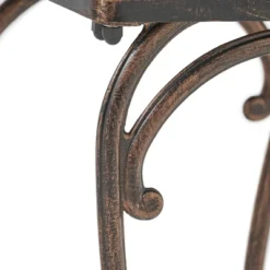 Mckinley Set Of 2 Cast Aluminum Patio End Tables - Copper - Christopher Knight Home -Christopher Knight Home GUEST 377151f6 a49b 41ec b105 f7b846940f0d