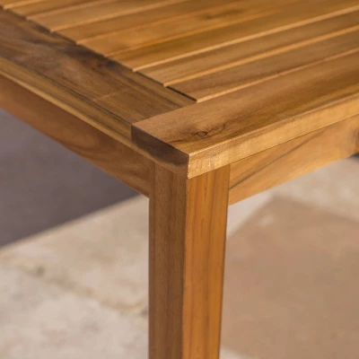 Peyton 2pc Acacia Wood Loveseat & Coffee Table Set - Christopher Knight Home 5 Peyton 2pc Acacia Wood Loveseat & Coffee Table Set - Christopher Knight Home - Image 5