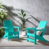 Encino 2pk Resin Contemporary Adirondack Chairs - Teal - Christopher Knight Home