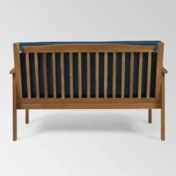 Carolina 8pc Acacia Wood Sofa Set - Brown Patina/Dark Teal - Christopher Knight Home -Christopher Knight Home GUEST 39cd0413 b868 4869 b8ff 144f258ebdb2