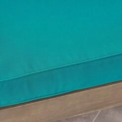 2pc Grenada Acacia Wood Patio Chat Set With Sunbrella Cushions Gray/Teal - Christopher Knight Home -Christopher Knight Home GUEST 39fe2ea2 c8c6 431d 8b86 547693575d8e