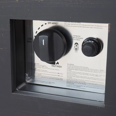 Wellington 33" Square Iron Gas Fire Pit - Brushed Brown - Christopher Knight Home 4 Wellington 33" Square Iron Gas Fire Pit - Brushed Brown - Christopher Knight Home - Image 4