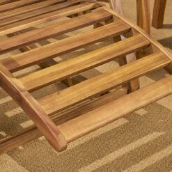 Sunview 3pc Acacia Wood Recliner Rocking Chair Set - Teak - Christopher Knight Home -Christopher Knight Home GUEST 3e74276e 8514 4073 b210 4259e398d21a