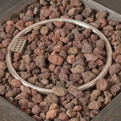 Bedrock 3pc Faux Wicker Chat Set With Fire Pit - Brown/Beige - Christopher Knight Home 12 Bedrock 3pc Faux Wicker Chat Set With Fire Pit - Brown/Beige - Christopher Knight Home - Image 12