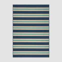 Ronan Geometric Outdoor Rug Blue/Ivory - Christopher Knight Home -Christopher Knight Home GUEST 3eee3645 b781 44b1 92c2 17491dde9c85