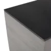 Langton Outdoor Light Weight Concrete & Ceramic Square Tank Holder Side Table Dark Gray/Black - Christopher Knight Home