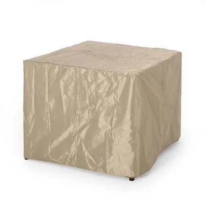 Archie Outdoor Square Fire Pit - Brown - Christopher Knight Home 3 Archie Outdoor Square Fire Pit - Brown - Christopher Knight Home - Image 3