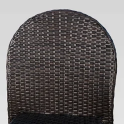 Aurora 2pk Wicker Stacking Chairs - Brown - Christopher Knight Home -Christopher Knight Home GUEST 450c0107 0b8b 4f52 a683 a307227e80ba 1