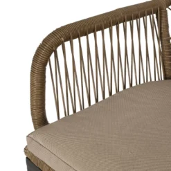 Russel 3pc Outdoor Wicker 2 Seater Chat Set - Light Brown/Beige - Christopher Knight Home -Christopher Knight Home GUEST 4585d605 a923 42f0 8f74 ad24751dd3ce 1