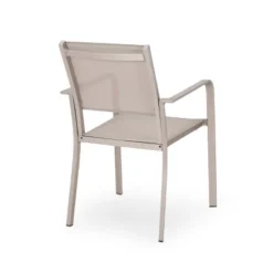 Otero 6pc Outdoor Aluminum Dining Set - Natural/Gray/Silver - Christopher Knight Home -Christopher Knight Home GUEST 458ac20e 24ac 4919 9ed3 8398d6723f1d