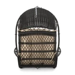 Greystone Indoor/Outdoor Wicker Hanging Chair With 8' Chain - Brown/Tan - Christopher Knight Home -Christopher Knight Home GUEST 45a331f1 fd70 48ad 876b 3a5f0f9ccb7b