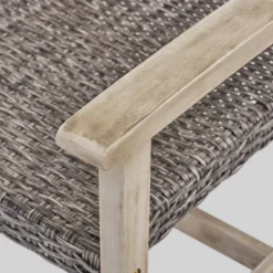 Hampton 5pc Wood & Wicker Club Chair Set With Fire Pit - Christopher Knight Home 9 Hampton 5pc Wood & Wicker Club Chair Set With Fire Pit - Christopher Knight Home -Christopher Knight Home GUEST 45b742f7 f775 4d20 bc49 3ec1ab4e4b44