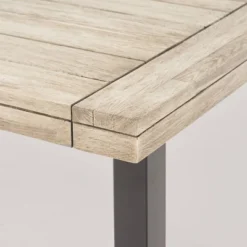 Jefferson 9pc Wood And Wicker Dining Set - Light Gray/Gray - Christopher Knight Home -Christopher Knight Home GUEST 45fe0450 7d41 4169 a69e d8cc3e591fbf