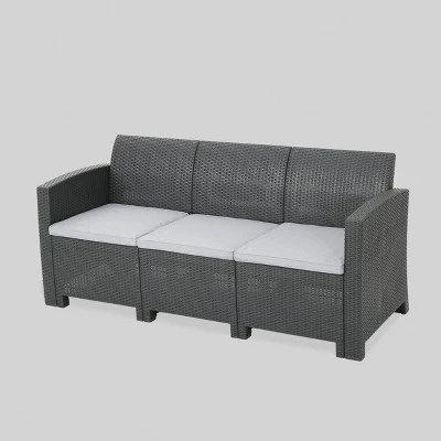 St. Paul Wicker Outdoor Patio Sofa - Christopher Knight Home 5 St. Paul Wicker Outdoor Patio Sofa - Christopher Knight Home - Image 5
