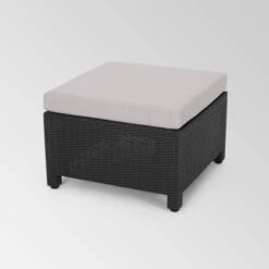 Waverly 5pc Faux Wicker Chat Set Dark Gray/Gray - Christopher Knight Home -Christopher Knight Home GUEST 4999427d 5683 42b7 ad73 ce602ec7e989