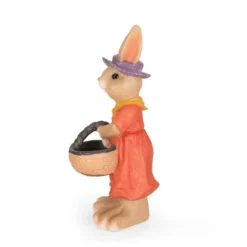 Christopher Knight Home 14" Wide Rafter Concrete Outdoor Novelty Rabbit Planter Brown/Orange -Christopher Knight Home GUEST 4a152187 376e 4ea5 8796 bbf6abe414a8
