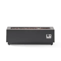 Wellington Outdoor 50000 BTU Rectangular Fire Pit Brushed Brown - Christopher Knight Home -Christopher Knight Home GUEST 4a1ac5dd b1fb 4e73 8561 128a20308eca