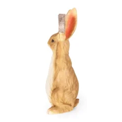 23.75" Concrete Corneu Outdoor Rabbit Garden Statue - White And Brown - Christopher Knight Home -Christopher Knight Home GUEST 4aba7951 9e21 44f5 991a d83de48d3ac6
