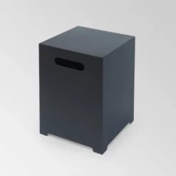 Wellington Round 32" Iron Gas Fire Pit With Tank Holder Dark Gray - Christopher Knight Home -Christopher Knight Home GUEST 4c278d30 c6e5 4a7b a906 2de7b22f30d6