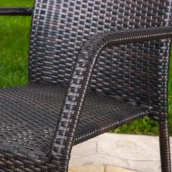 Alexandria 7pc Wicker Dining Set - Multibrown - Christopher Knight Home -Christopher Knight Home GUEST 4fb002bb 5b61 4902 a460 855139d4631f