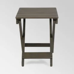 Malibu Folding Side Table - Gray - Christopher Knight Home -Christopher Knight Home GUEST 507637d0 67bb 459d a886 c00b41828131