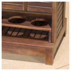 Riviera Acacia Wood Bar - Rich Mahogany - Christopher Knight Home -Christopher Knight Home GUEST 507e18b9 03d1 4c33 ad84 1ad9418cbb0a