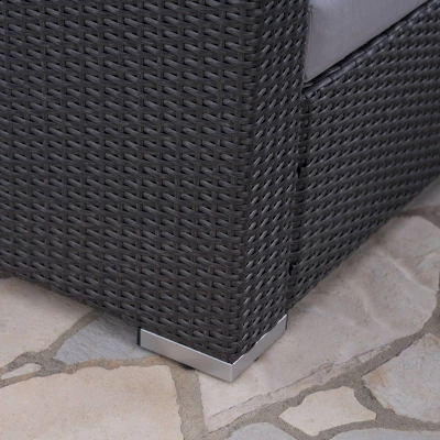 Santa Rosa 8pc Dining Sofa & Ottoman Set - Christopher Knight Home 3 Santa Rosa 8pc Dining Sofa & Ottoman Set - Christopher Knight Home - Image 3