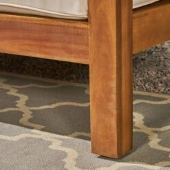 Oana 9pc Acacia Wood U-Shaped Sectional Sofa Set Teak/Beige - Christopher Knight Home -Christopher Knight Home GUEST 50cfbc00 22eb 4d9f 8ef0 34984ec403c1