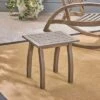Selma Acacia Accent Table - Gray - Christopher Knight Home