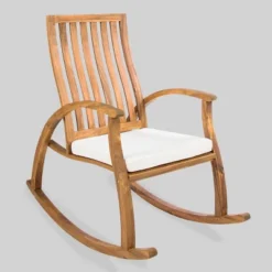 Cayo Acacia Wood Outdoor Patio Rocking Chair - Christopher Knight Home -Christopher Knight Home GUEST 5180b16d b404 48f9 994d 8d7d7b62e72a