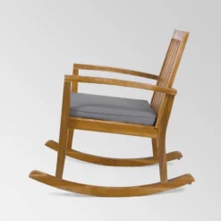 Montrose Acacia Wood Patio Rocking Chair Teak - Christopher Knight Home -Christopher Knight Home GUEST 51f60ac2 0de2 4414 8c69 7985415abdf2