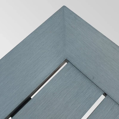 Lamphere Rectangle Aluminum Modern Dining Bench Dark Gray - Christopher Knight Home 3 Lamphere Rectangle Aluminum Modern Dining Bench Dark Gray - Christopher Knight Home - Image 3