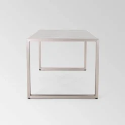 Navan Rectangle Aluminum 70" Dining Table Silver - Christopher Knight Home -Christopher Knight Home GUEST 53c910d5 f5de 439a ad76 bb61a5129576