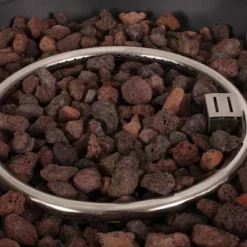 Erato Outdoor 40000 BTU Light Weight Concrete Round Fire Pit Bowl Dark Gray - Christopher Knight Home