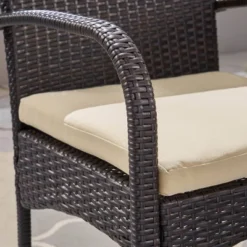 Clayton 7pc Acacia Wood & Iron Dining Set - Teak/Brown/Cream - Christopher Knight Home 6 Clayton 7pc Acacia Wood & Iron Dining Set - Teak/Brown/Cream - Christopher Knight Home -Christopher Knight Home GUEST 55472332 3a02 48d2 881e d1f21813339f