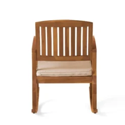 Selma 2pk Acacia Wood Rocking Chair - Teak/White - Christopher Knight Home -Christopher Knight Home GUEST 55f22731 3faf 4b1b 9815 230a447b4ba1
