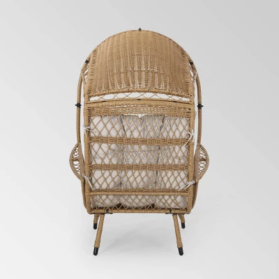 Malia Wicker Standing Basket Chair - Christopher Knight Home 4 Malia Wicker Standing Basket Chair - Christopher Knight Home - Image 4