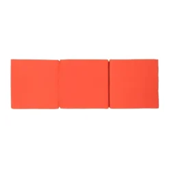 Perla 3pc Outdoor Acacia Wood Chaise Lounge Set With Cushions - Teak/Orange - Christopher Knight Home -Christopher Knight Home GUEST 58190c91 81b7 4bd8 a98d 9ac50bdb6516