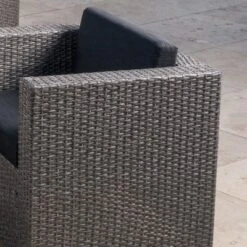 Puerta 6pc Wicker L-Shaped Sectional Sofa Set - Black/Gray - Christopher Knight Home -Christopher Knight Home GUEST 5a27a98b e5e9 4432 af1b bac0e5c519f0