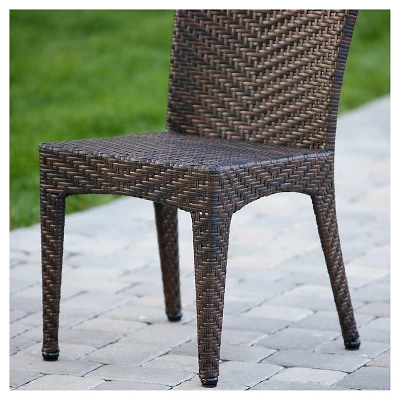 Brooke Set Of 2 Wicker Patio Chairs - Multi Brown - Christopher Knight Home 3 Brooke Set Of 2 Wicker Patio Chairs - Multi Brown - Christopher Knight Home - Image 3