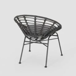 Kingston 3pc Acacia Wood Chat Set - Gray/Dark Gray - Christopher Knight Home -Christopher Knight Home GUEST 5aaa505c 7bef 432c bddc ffe0ff777198