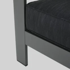 Cape Coral 5pc Aluminum Sofa Set With Cushions - Dark Gray - Christopher Knight Home -Christopher Knight Home GUEST 5d218093 68ad 4c4f 9c64 259fe7836649