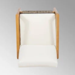 Nova 2pk Acacia Wood Club Chairs - Teak/Gray/Beige - Christopher Knight Home -Christopher Knight Home GUEST 5e0f65e9 a63c 4a7d a3e7 db35662bf623