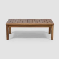 Laurel 4pc Acacia Wood Chat Set - Teak/Gray - Christopher Knight Home -Christopher Knight Home GUEST 5f3edc7a 087b 42c3 92c2 54879bab36c2