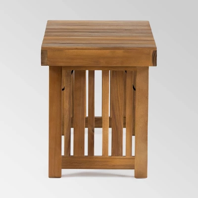 Kyoto Acacia Wood Folding Side Table - Teak - Christopher Knight Home 3 Kyoto Acacia Wood Folding Side Table - Teak - Christopher Knight Home - Image 3