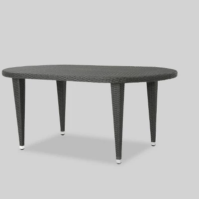 Vincent 7pc Wicker Patio Dining Set - Christopher Knight Home 2 Vincent 7pc Wicker Patio Dining Set - Christopher Knight Home - Image 2