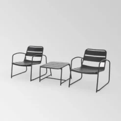 Cowan 3pc Iron Modern Chat Set - Christopher Knight Home -Christopher Knight Home GUEST 6046b0e4 329a 46fc 8594 18154aae9d12