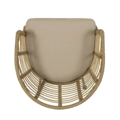 Randy 2pk Outdoor Wicker Chairs With Cushions - Light Brown/Beige - Christopher Knight Home -Christopher Knight Home GUEST 611c4d95 94ad 4ff9 8717 6e4b17e97f66