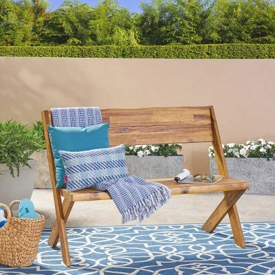 Eaglewood Acacia Wood Bench - Teak - Christopher Knight Home 1 Eaglewood Acacia Wood Bench - Teak - Christopher Knight Home