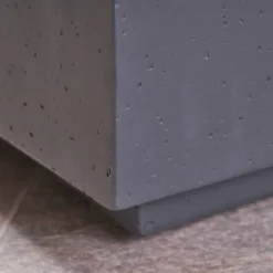 Aidan Rectangle 40" Lightweight Concrete Gas Fire Pit - Dark Gray - Christopher Knight Home -Christopher Knight Home GUEST 6218e478 c42a 40fb baa2 61a5467c8cc5